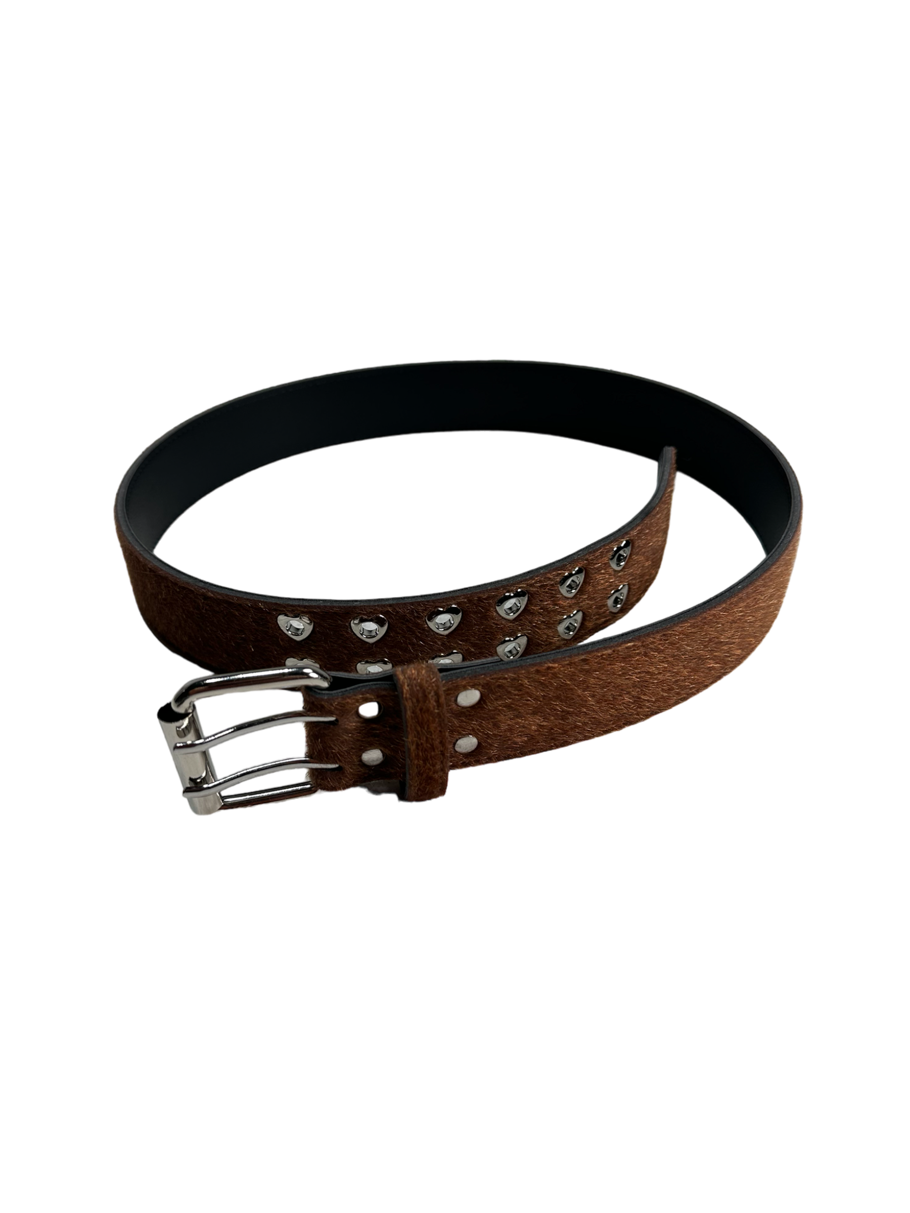 Brown short hair belt