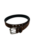 Brown Cheetah Shorthair Belt