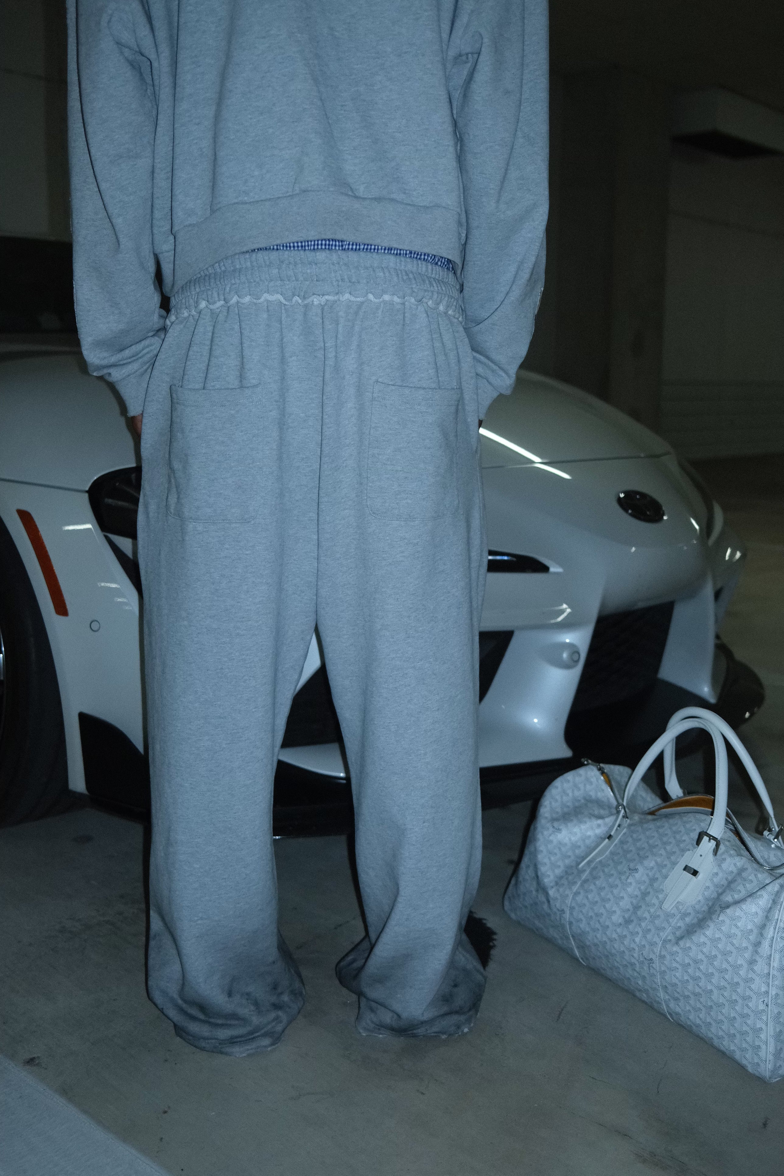 "LA DIRTBAG" DOUBLE WAISTED SWEATS