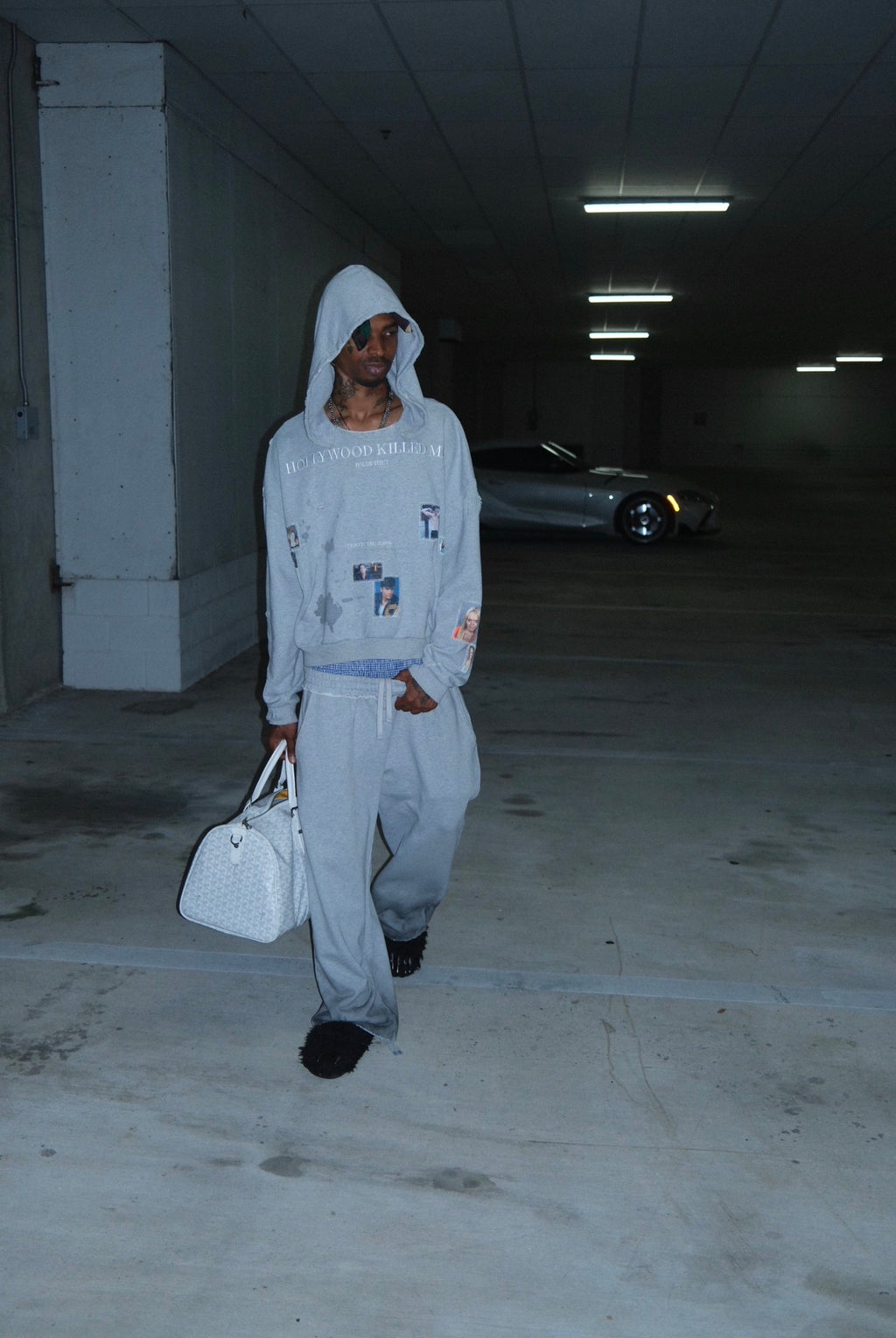 "LA DIRTBAG" DOUBLE WAISTED SWEATS